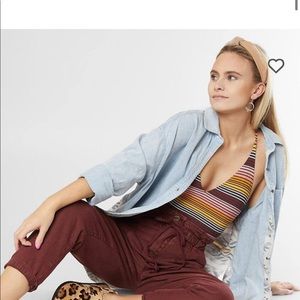 ADORABLE FREE PEOPLE HIGH WAIST  MARGATE TROUSER